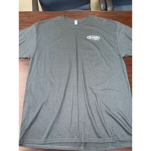 E-One Ladder Fire Truck Mens Grey Short Sleeve Tee Size X-Large